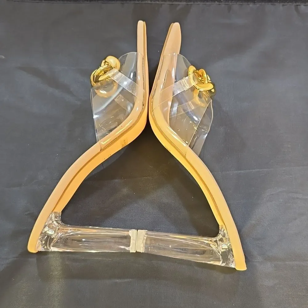 BRAND NEW BONNILEL CLEAR OPEN-TOE WOMEN'S SANDAL - Picture 11 of 16